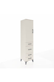 Hyperion Dolap 3 Raflı 4 Çekmeceli Tek Kapaklı 44x44x195 Aytaşı-Aytaşı