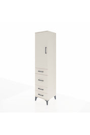 Hyperion Dolap 3 Raflı 4 Çekmeceli Tek Kapaklı 44x44x195 Aytaşı-Aytaşı