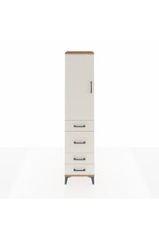 Hyperion Dolap 3 Raflı 4 Çekmeceli Tek Kapaklı 44x44x195 Çam-Aytaşı