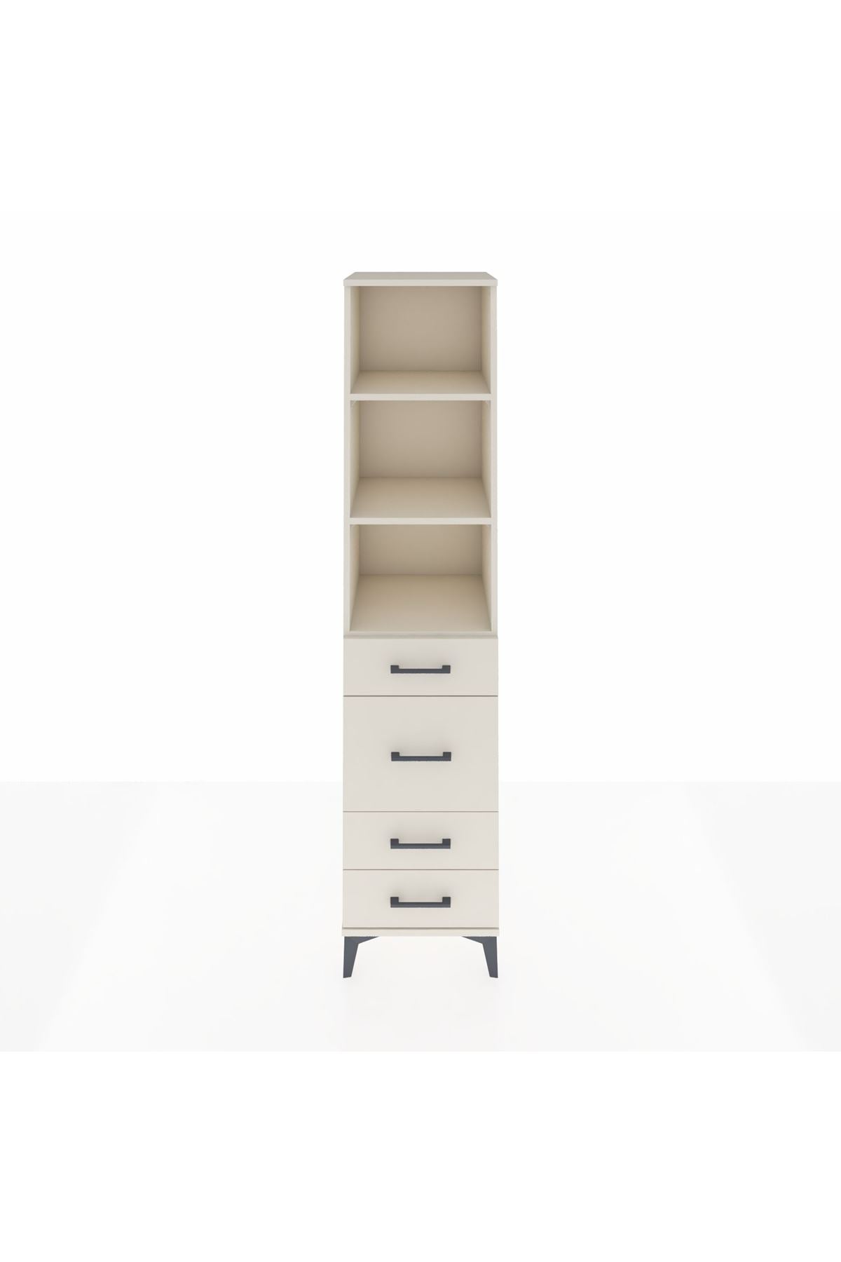 Hyperion Dolap 3 Raflı 4 Çekmeceli 44x44x195 Aytaşı-Aytaşı