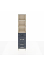 Hyperion Dolap 3 Raflı 4 Çekmeceli 44x44x195 Aytaşı-Antrasit