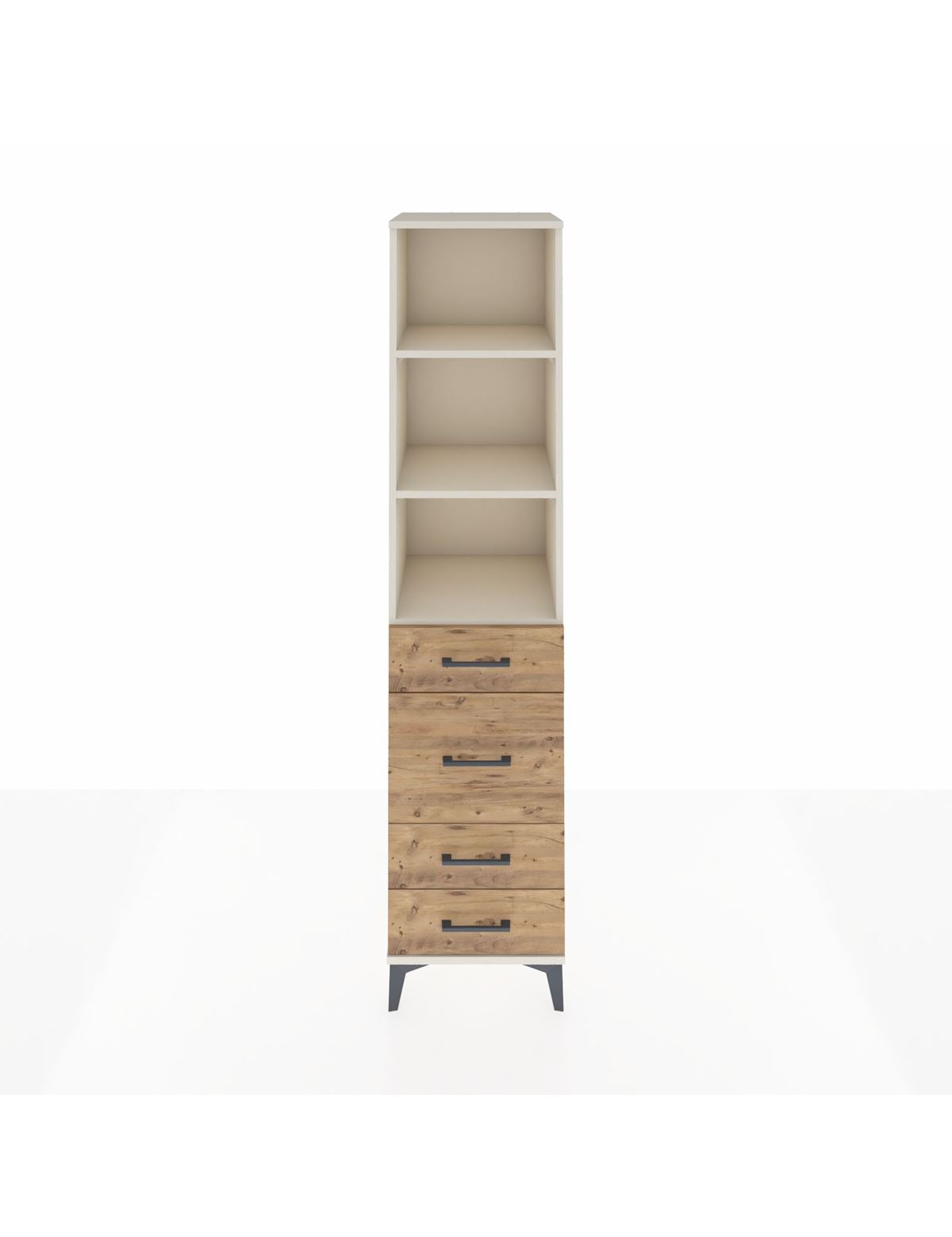 Hyperion Dolap 3 Raflı 4 Çekmeceli 44x44x195 Aytaşı-Çam