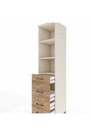 Hyperion Dolap 3 Raflı 4 Çekmeceli 44x44x195 Aytaşı-Çam