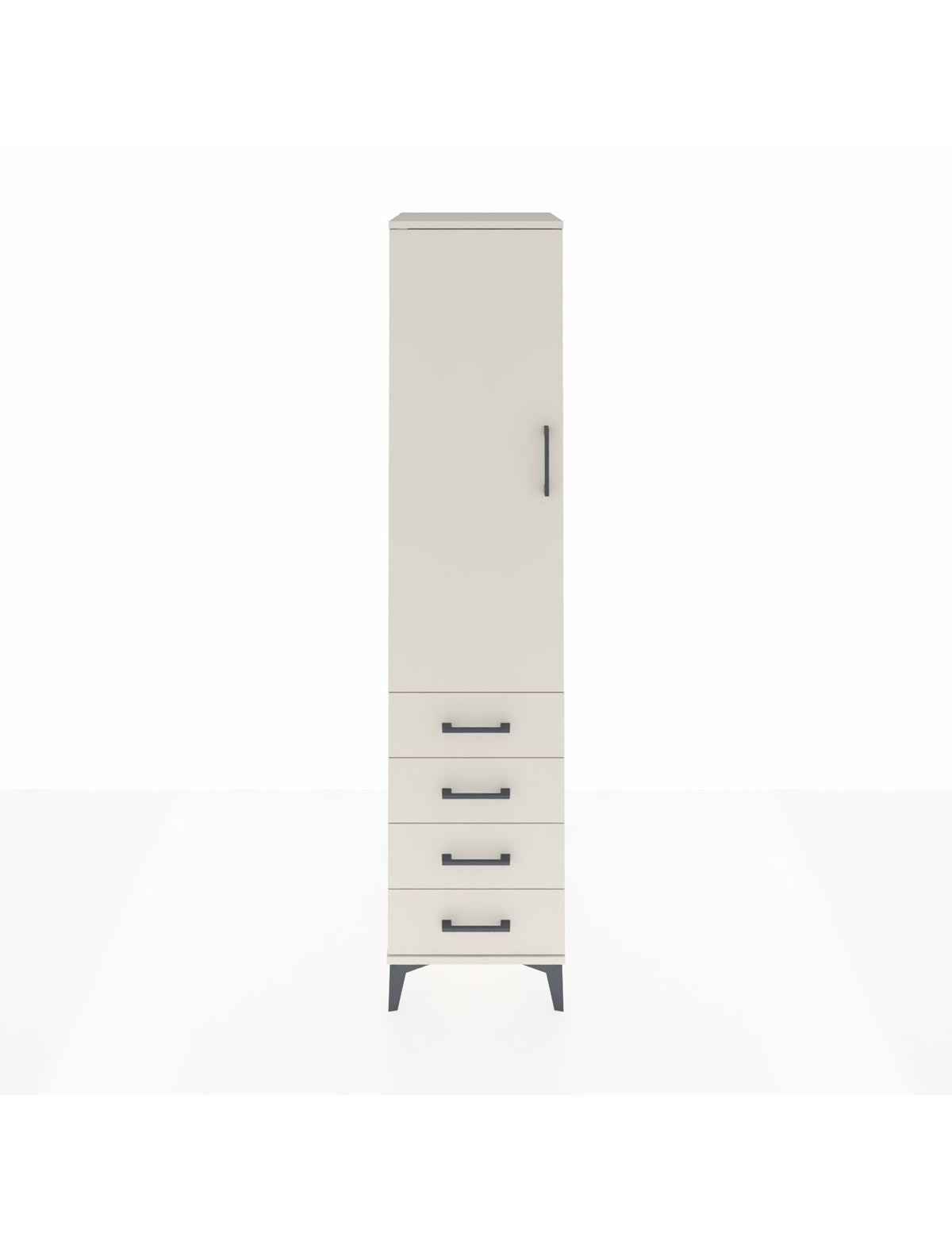 Hyperion Dolap 2 Raflı 4 Çekmeceli Tek Askılı 44x44x195 Aytaşı-Aytaşı