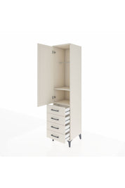 Hyperion Dolap 2 Raflı 4 Çekmeceli Tek Askılı 44x44x195 Aytaşı-Aytaşı