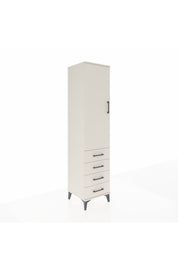 Hyperion Dolap 4 Raflı 4 Çekmeceli Tek Kapaklı 44x44x195 Aytaşı-Aytaşı