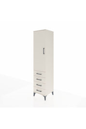 Hyperion Dolap 4 Raflı 4 Çekmeceli Tek Kapaklı 44x44x195 Aytaşı-Aytaşı