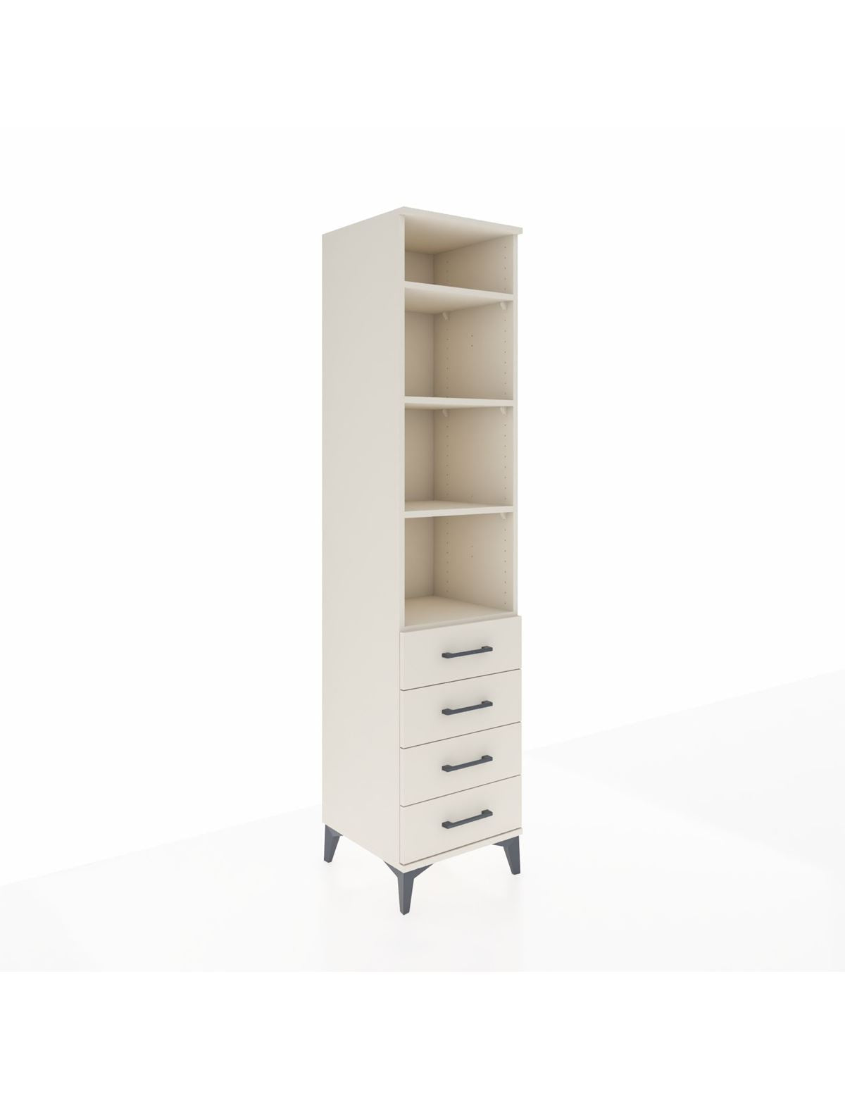 Hyperion Dolap 4 Raflı 4 Çekmeceli 44x44x195 Aytaşı-Aytaşı