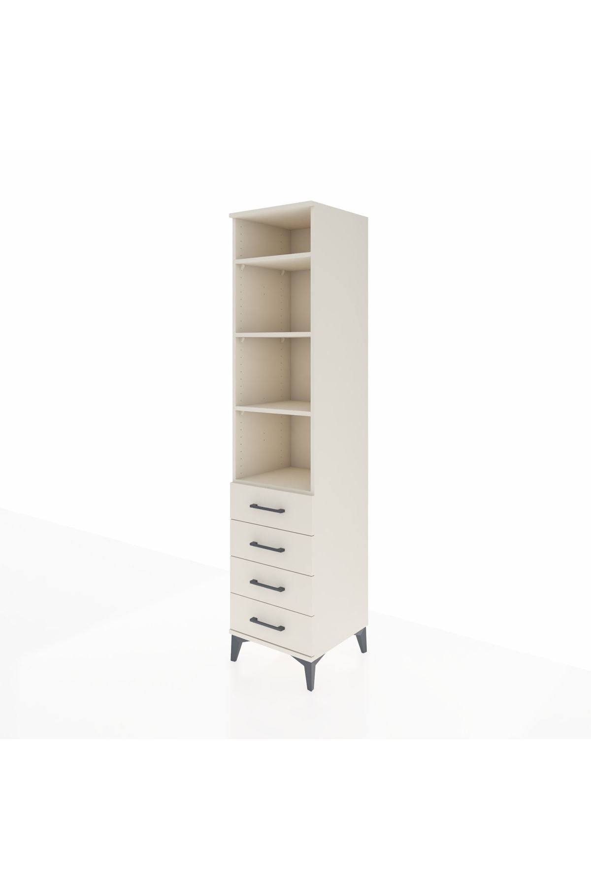 Hyperion Dolap 4 Raflı 4 Çekmeceli 44x44x195 Aytaşı-Aytaşı