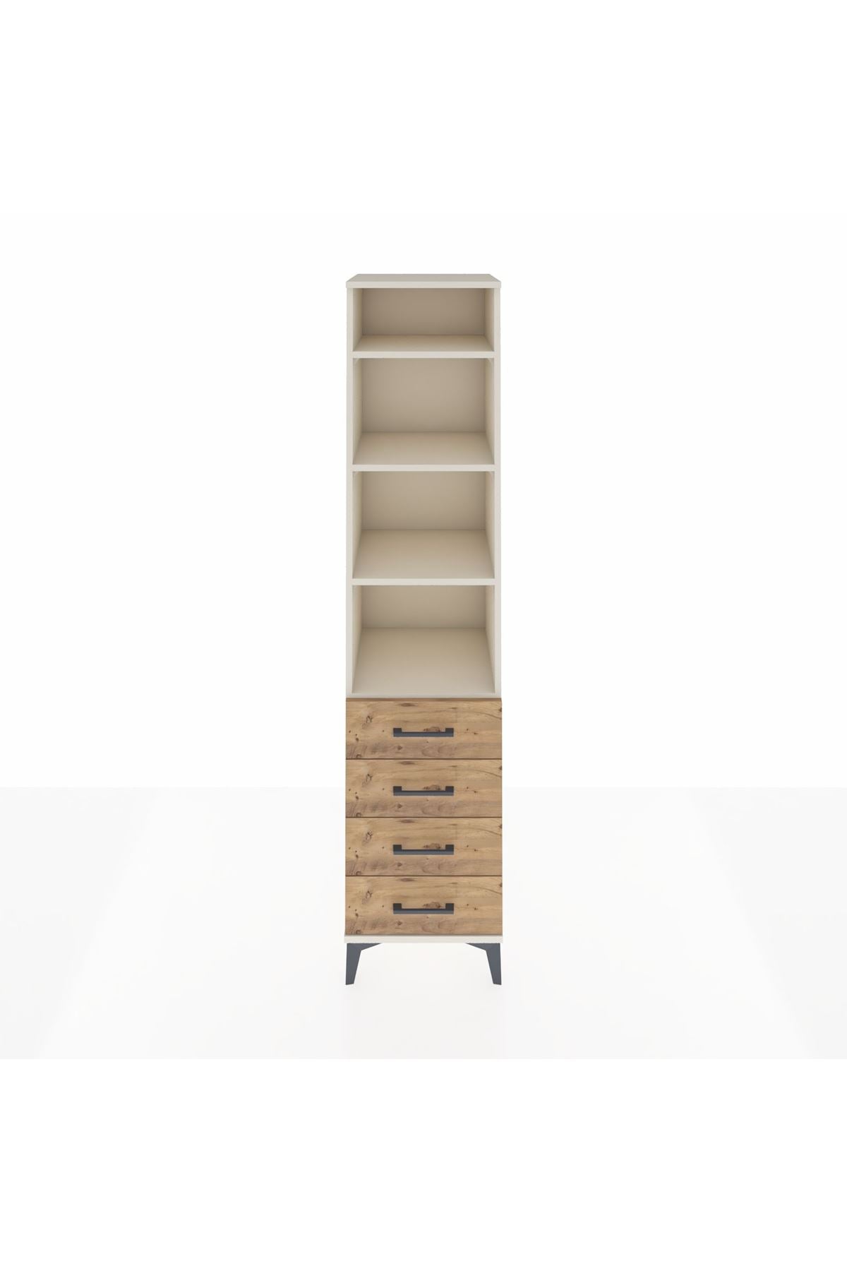 Hyperion Dolap 4 Raflı 4 Çekmeceli 44x44x195 Aytaşı-Çam