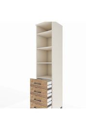 Hyperion Dolap 4 Raflı 4 Çekmeceli 44x44x195 Aytaşı-Çam