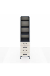 Hyperion Dolap 4 Raflı 4 Çekmeceli 44x44x195 Antrasit-Aytaşı