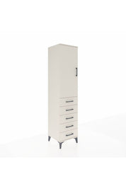 Hyperion Dolap 3 Raflı 5 Çekmeceli Tek Kapaklı 44x44x195 Aytaşı-Aytaşı