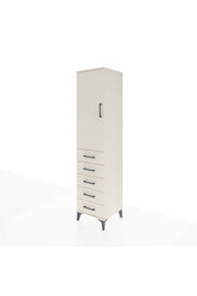 Hyperion Dolap 3 Raflı 5 Çekmeceli Tek Kapaklı 44x44x195 Aytaşı-Aytaşı