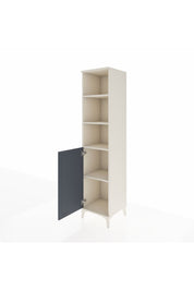 Hyperion Dolap 4 Raflı Tek Kapaklı 44x44x195 Aytaşı-Antrasit