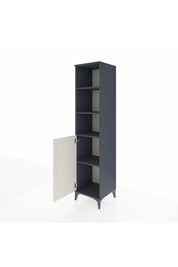 Hyperion Dolap 4 Raflı Tek Kapaklı 44x44x195 Antrasit-Aytaşı