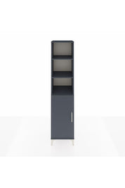 Hyperion Dolap 4 Raflı Tek Kapaklı 44x44x195 Antrasit-Antrasit