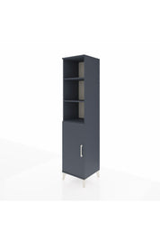 Hyperion Dolap 4 Raflı Tek Kapaklı 44x44x195 Antrasit-Antrasit