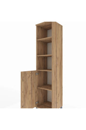 Hyperion Dolap 4 Raflı Tek Kapaklı 44x44x195 Çam-Çam