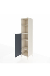 Hyperion Dolap 4 Raflı Tek Kapaklı 44x44x195 Aytaşı-Antrasit