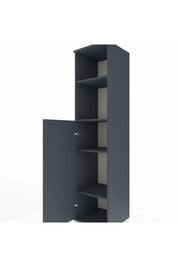 Hyperion Dolap 4 Raflı Tek Kapaklı 44x44x195 Antrasit-Antrasit