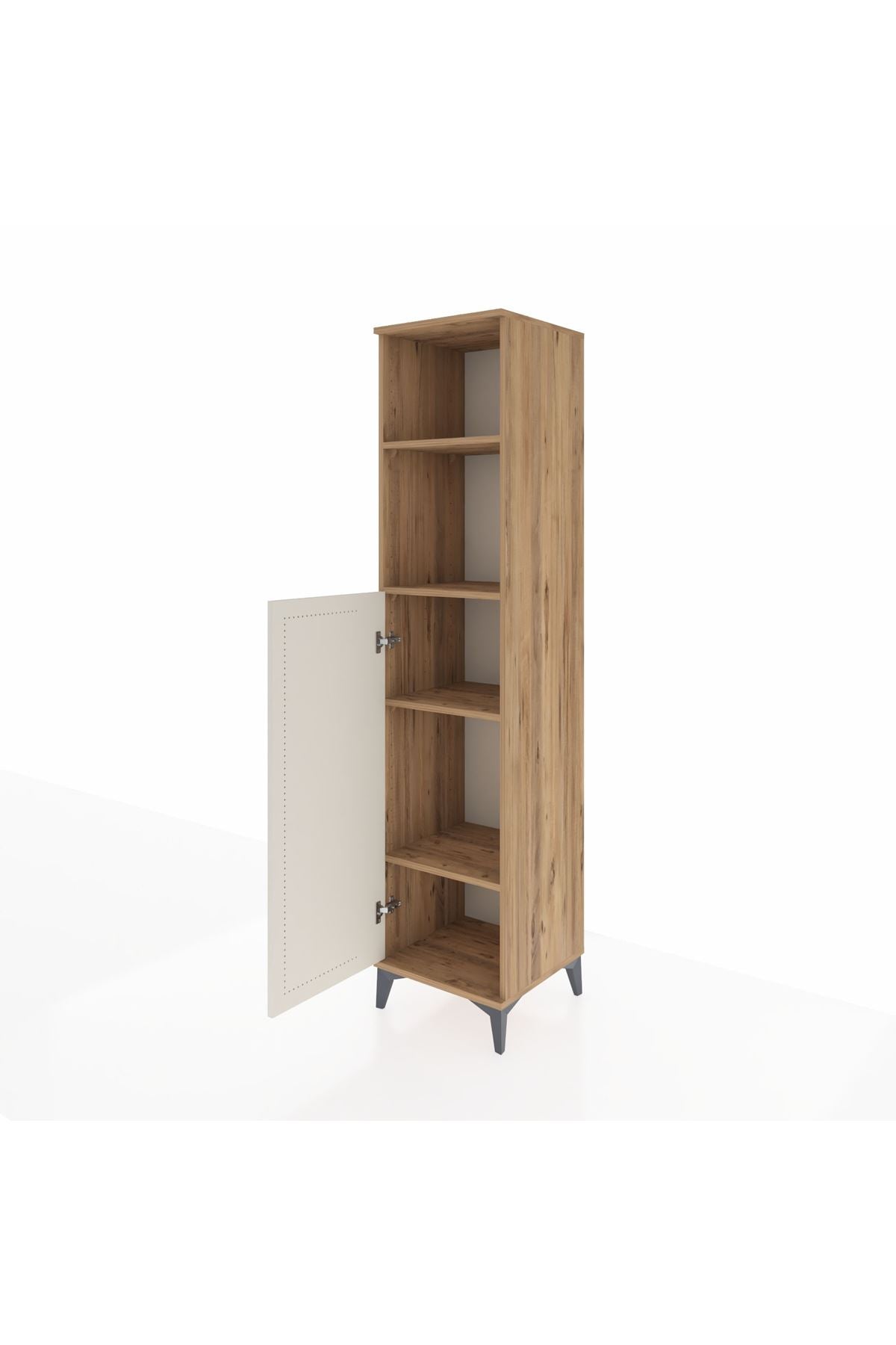 Hyperion Dolap 4 Raflı Tek Kapaklı 44x44x195 Çam-Aytaşı