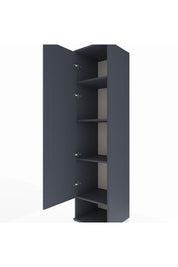 Hyperion Dolap 4 Raflı Tek Kapaklı 44x44x195 Antrasit-Antrasit