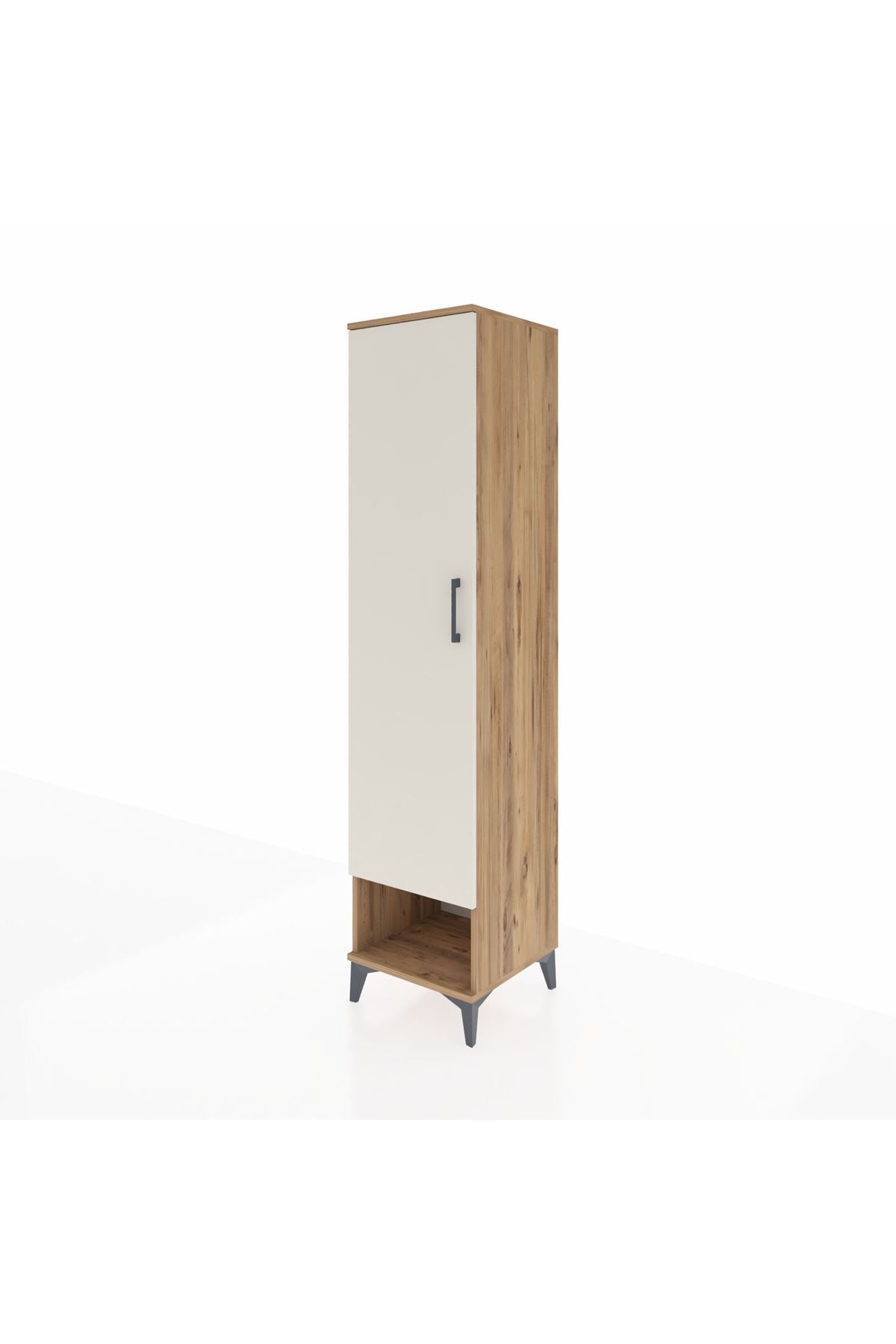 Hyperion Dolap 4 Raflı Tek Kapaklı 44x44x195 Çam-Aytaşı