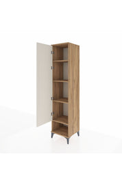 Hyperion Dolap 4 Raflı Tek Kapaklı 44x44x195 Çam-Aytaşı