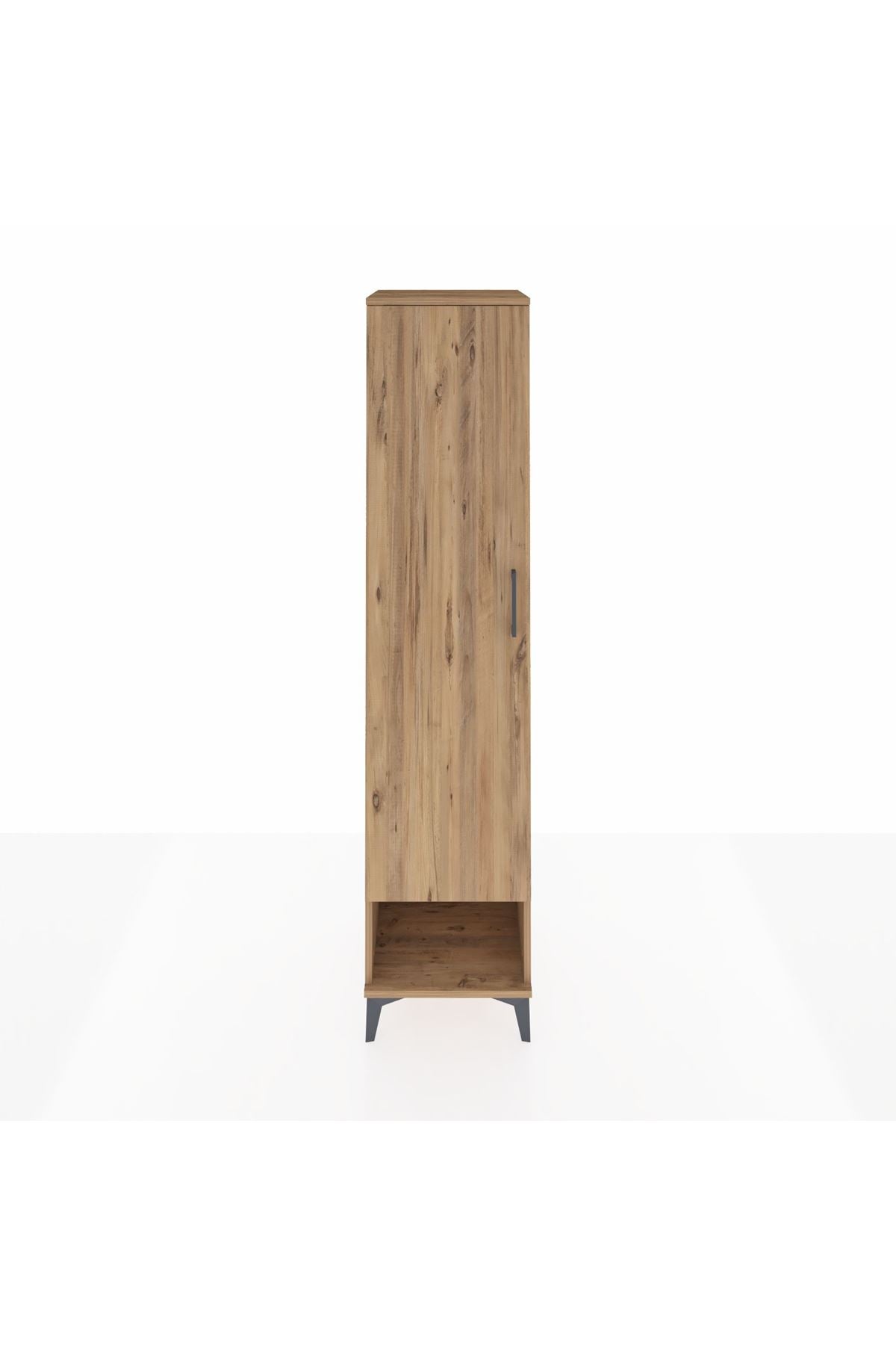 Hyperion Dolap 4 Raflı Tek Kapaklı 44x44x195 Çam-Çam