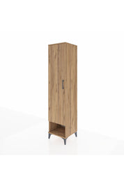 Hyperion Dolap 4 Raflı Tek Kapaklı 44x44x195 Çam-Çam