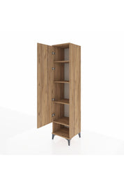 Hyperion Dolap 4 Raflı Tek Kapaklı 44x44x195 Çam-Çam