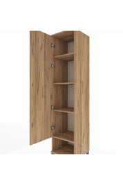 Hyperion Dolap 4 Raflı Tek Kapaklı 44x44x195 Çam-Çam