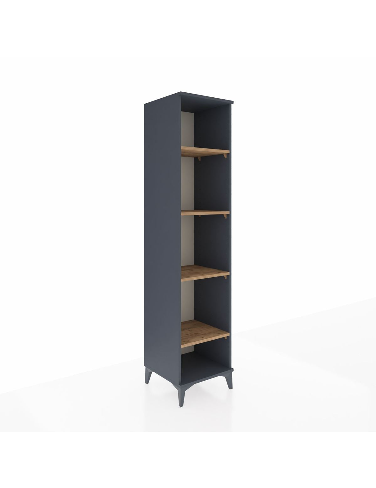 Hyperion Dolap 4 Raflı 44x44x195 Antrasit-Çam