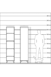 Hyperion Dolap 4 Raflı 44x44x195 Çam-Çam
