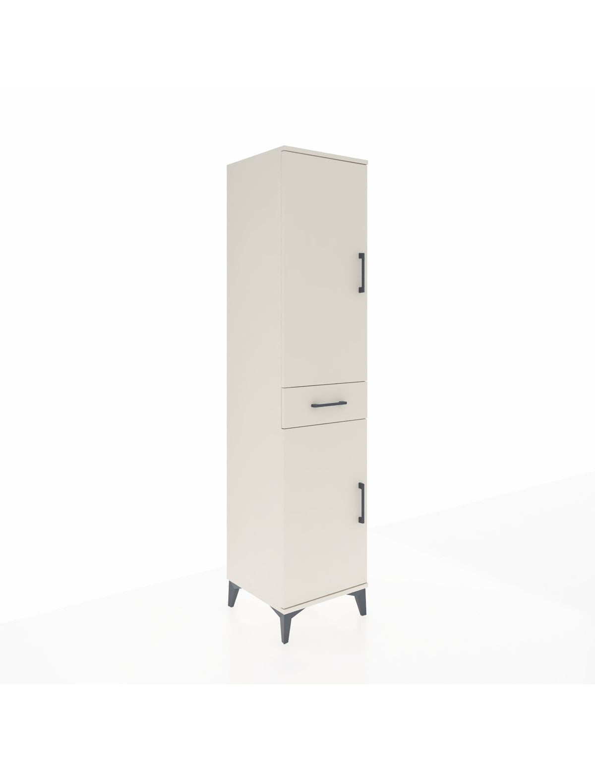 Hyperion Dolap 4 Raflı Tek Çekmeceli 2 Kapaklı 44x44x195 Aytaşı-Aytaşı