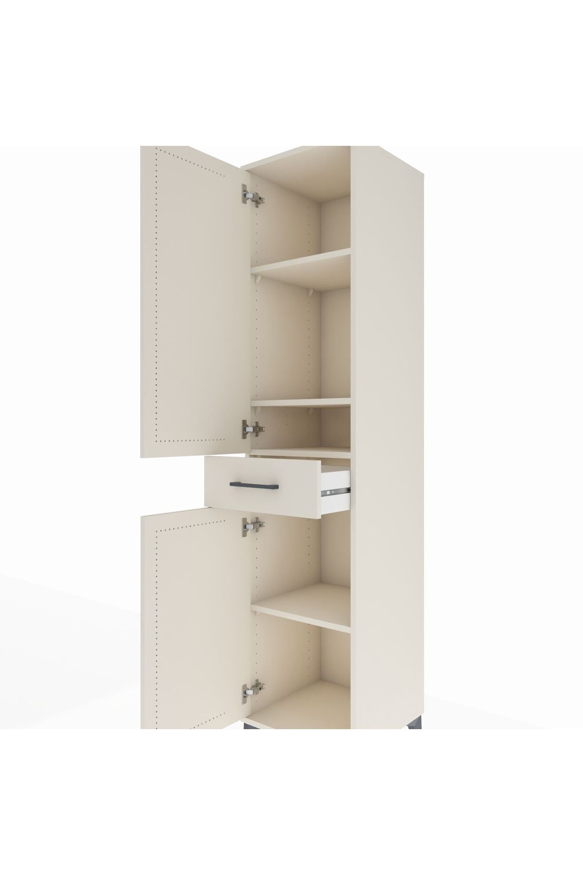 Hyperion Dolap 4 Raflı Tek Çekmeceli 2 Kapaklı 44x44x195 Aytaşı-Aytaşı