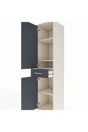 Hyperion Dolap 4 Raflı Tek Çekmeceli 2 Kapaklı 44x44x195 Aytaşı-Antrasit