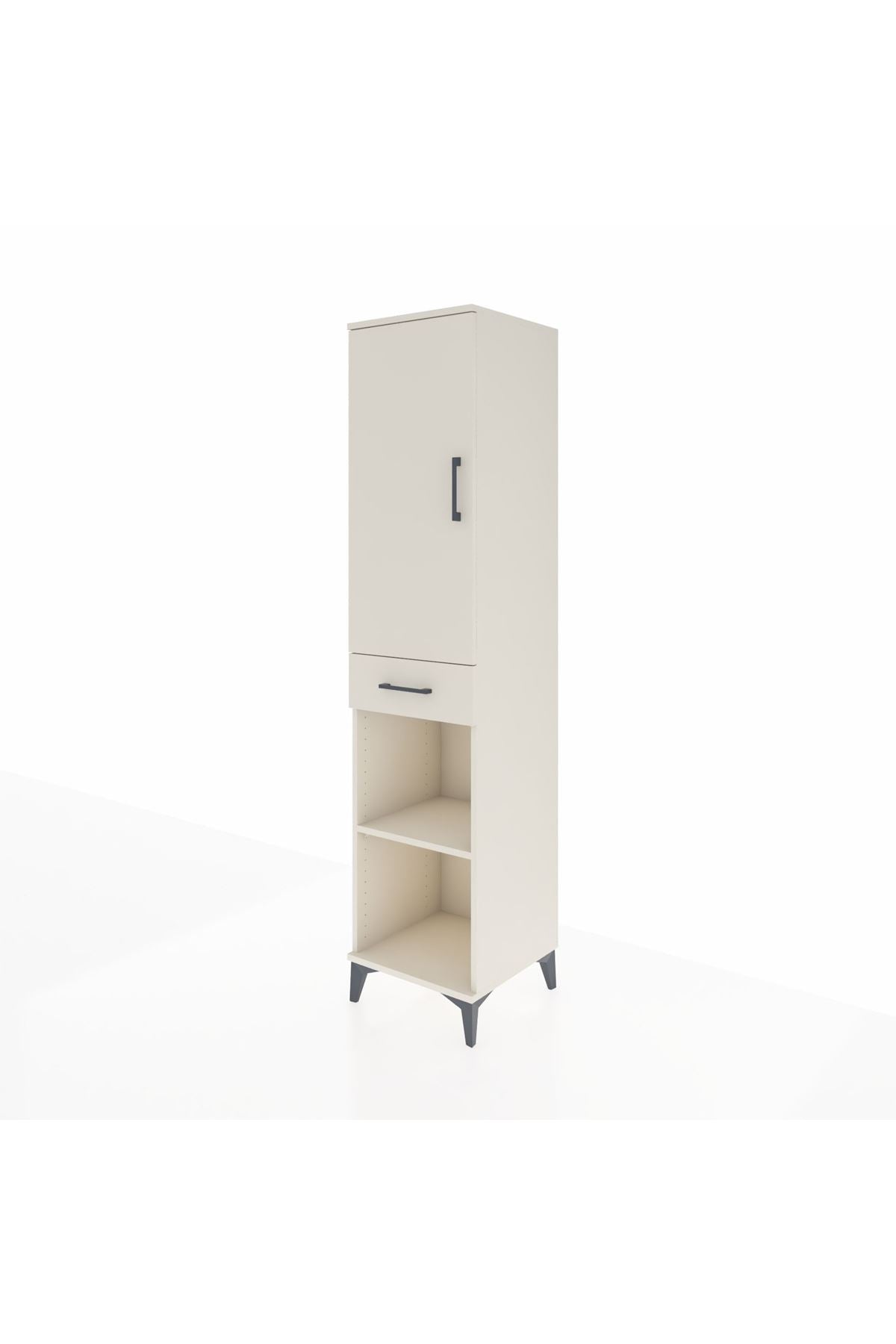 Hyperion Dolap 4 Raflı Tek Çekmeceli Tek Kapaklı 44x44x195 Aytaşı-Aytaşı