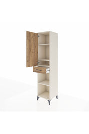 Hyperion Dolap 4 Raflı Tek Çekmeceli Tek Kapaklı 44x44x195 Aytaşı-Çam