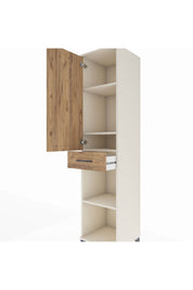 Hyperion Dolap 4 Raflı Tek Çekmeceli Tek Kapaklı 44x44x195 Aytaşı-Çam