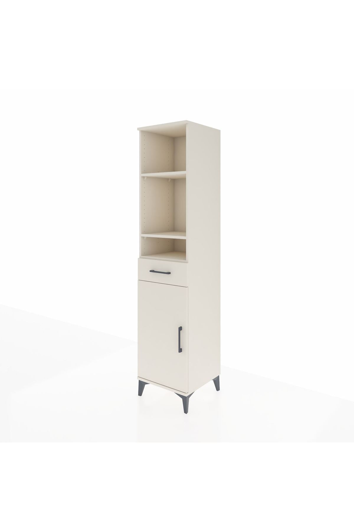 Hyperion Dolap 4 Raflı Tek Çekmeceli Tek Kapaklı 44x44x195 Aytaşı-Aytaşı