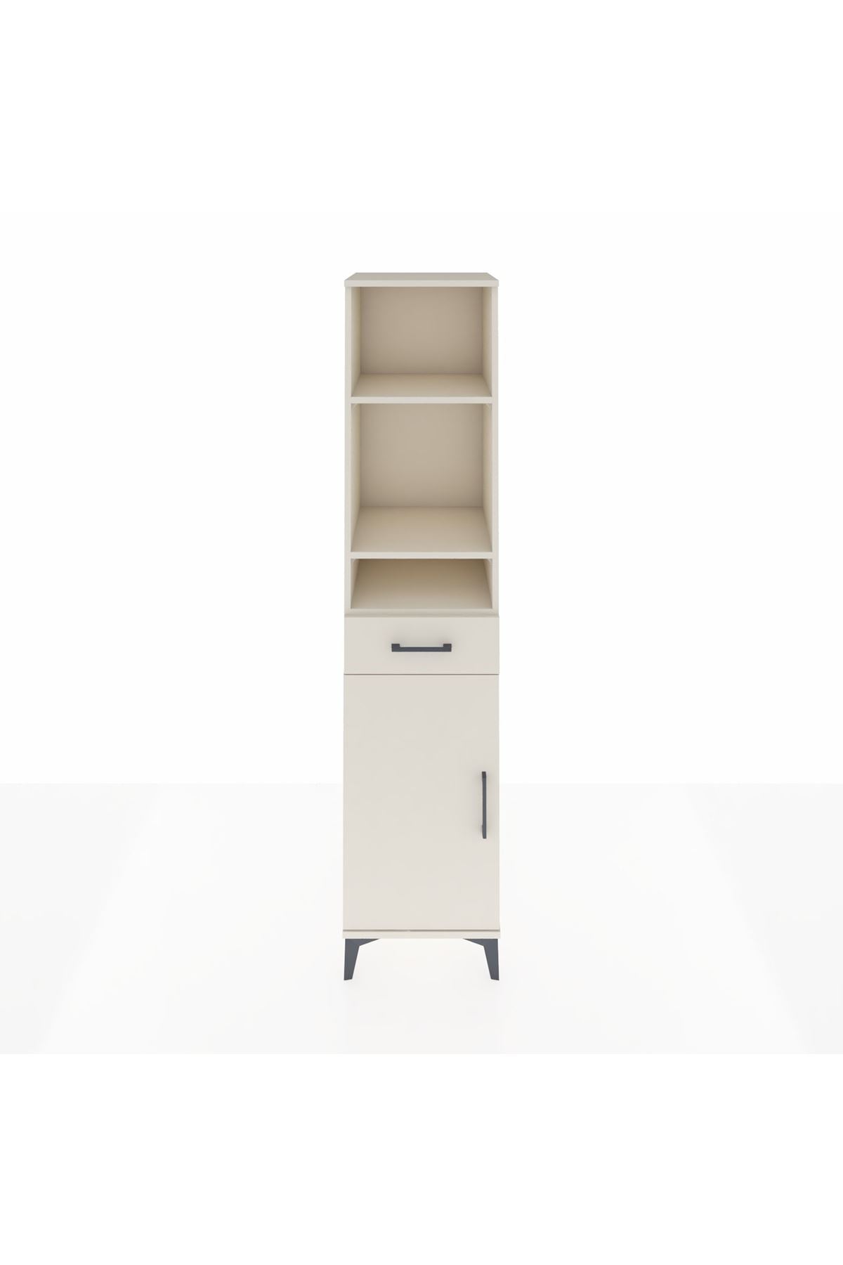 Hyperion Dolap 4 Raflı Tek Çekmeceli Tek Kapaklı 44x44x195 Aytaşı-Aytaşı