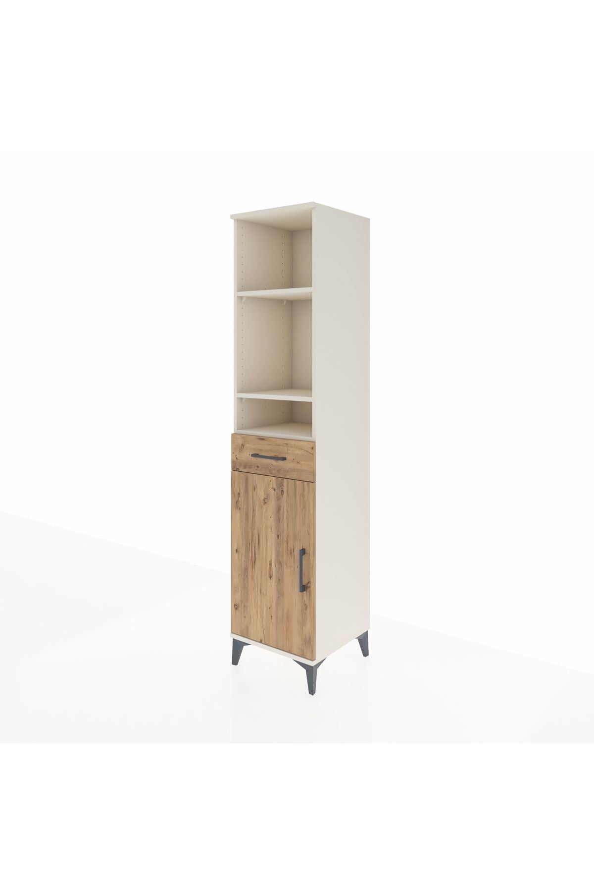 Hyperion Dolap 4 Raflı Tek Çekmeceli Tek Kapaklı 44x44x195 Aytaşı-Çam