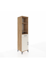 Hyperion Dolap 4 Raflı Tek Çekmeceli Tek Kapaklı 44x44x195 Çam-Aytaşı
