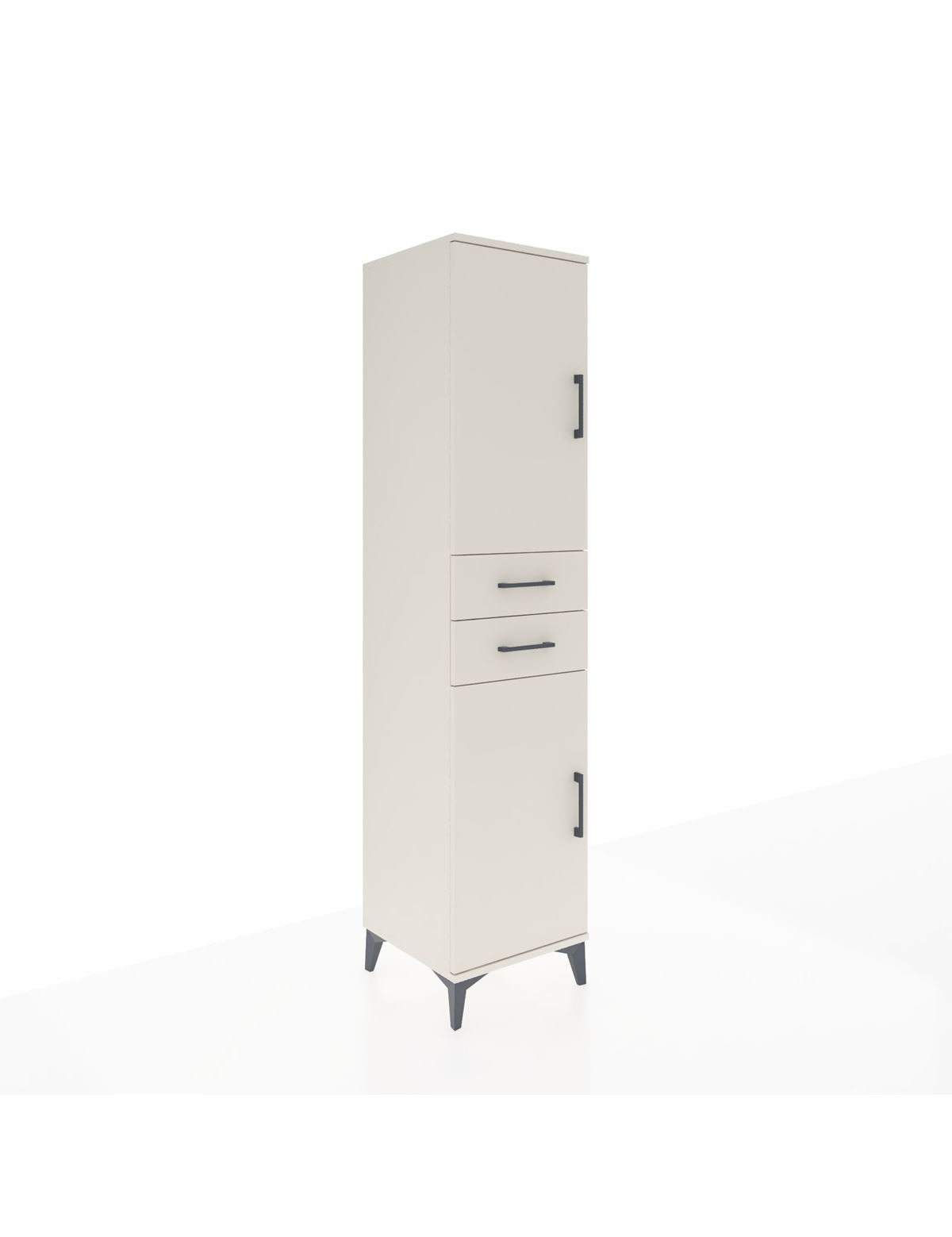 Hyperion Dolap 4 Raflı 2 Çekmeceli Tek Kapaklı 44x44x195 Aytaşı-Aytaşı