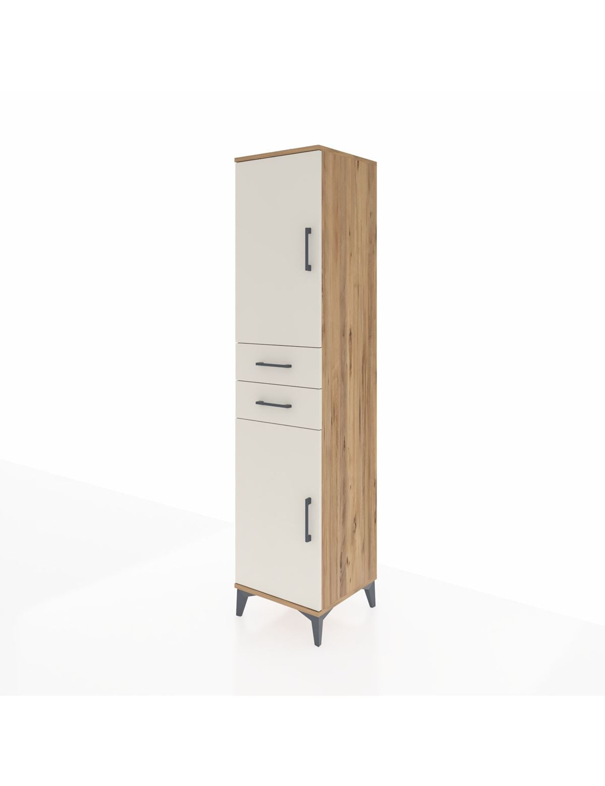 Hyperion Dolap 4 Raflı 2 Çekmeceli Tek Kapaklı 44x44x195 - S58M087V7B
