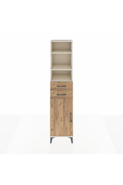 Hyperion Dolap 4 Raflı 2 Çekmeceli Tek Kapaklı 44x44x195 Aytaşı-Çam