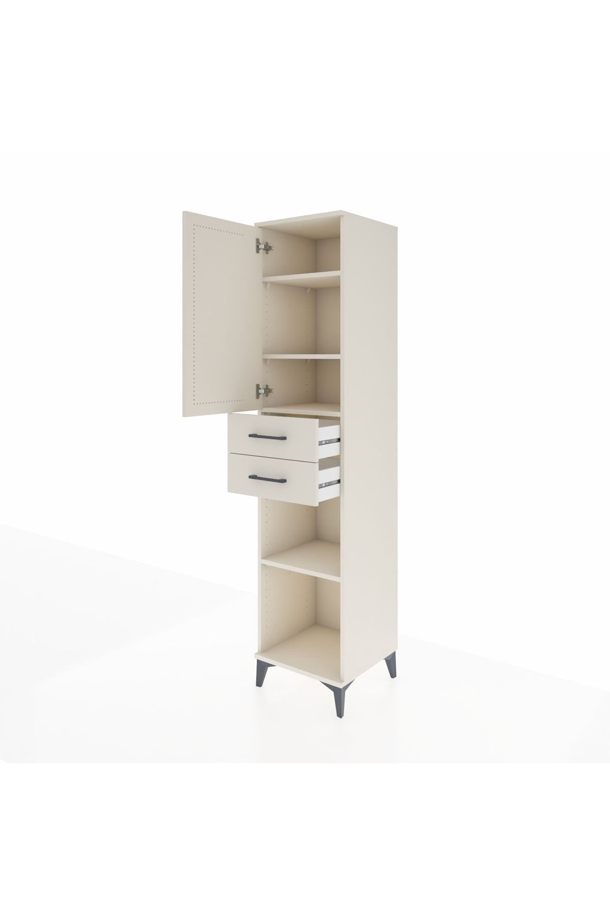 Hyperion Dolap 4 Raflı 2 Çekmeceli 44x44x195 Aytaşı-Aytaşı