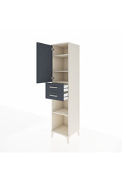 Hyperion Dolap 4 Raflı 2 Çekmeceli 44x44x195 Aytaşı-Antrasit